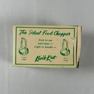 Vintage Kwik-Kut "The Ideal Food Chopper" Easy to Use & Clean